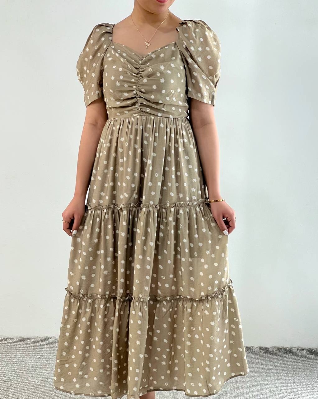 پیراهن-چین-دار-توپی-کد-4909