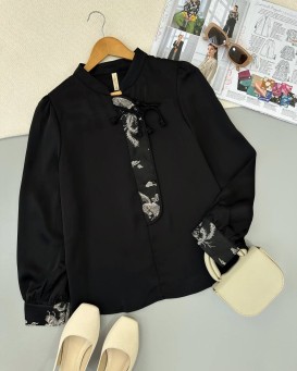 شومیز مشکی محرمی کد 4999