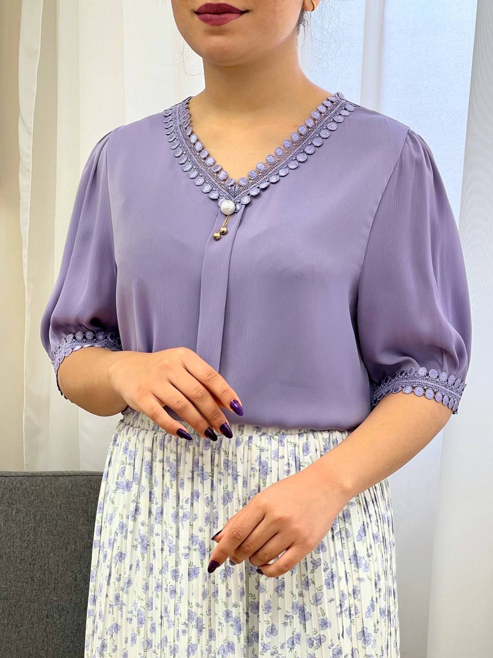 شومیز-ساتن-کریشه-مدل-2-کد-3459