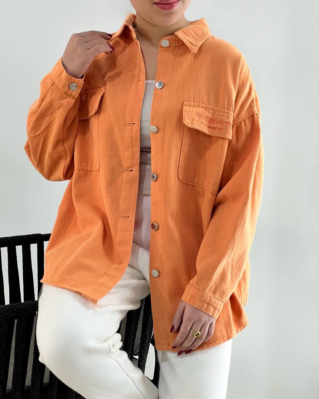 شومیز-کتان-جین-رنگی-کد-4577