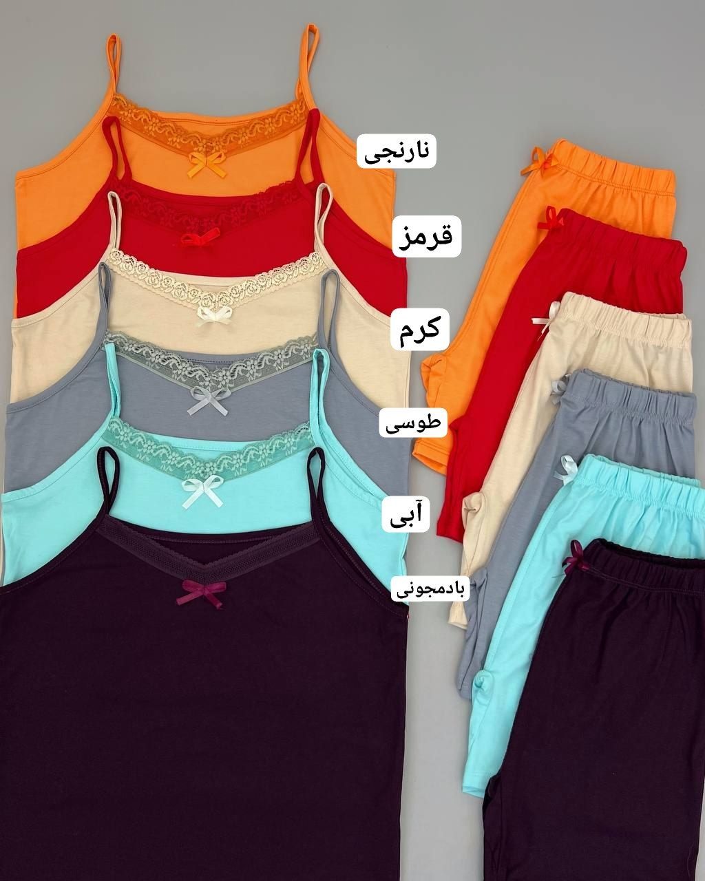 ست-تاپ-و-شلوارک-لبه-گیپور-کد-4747
