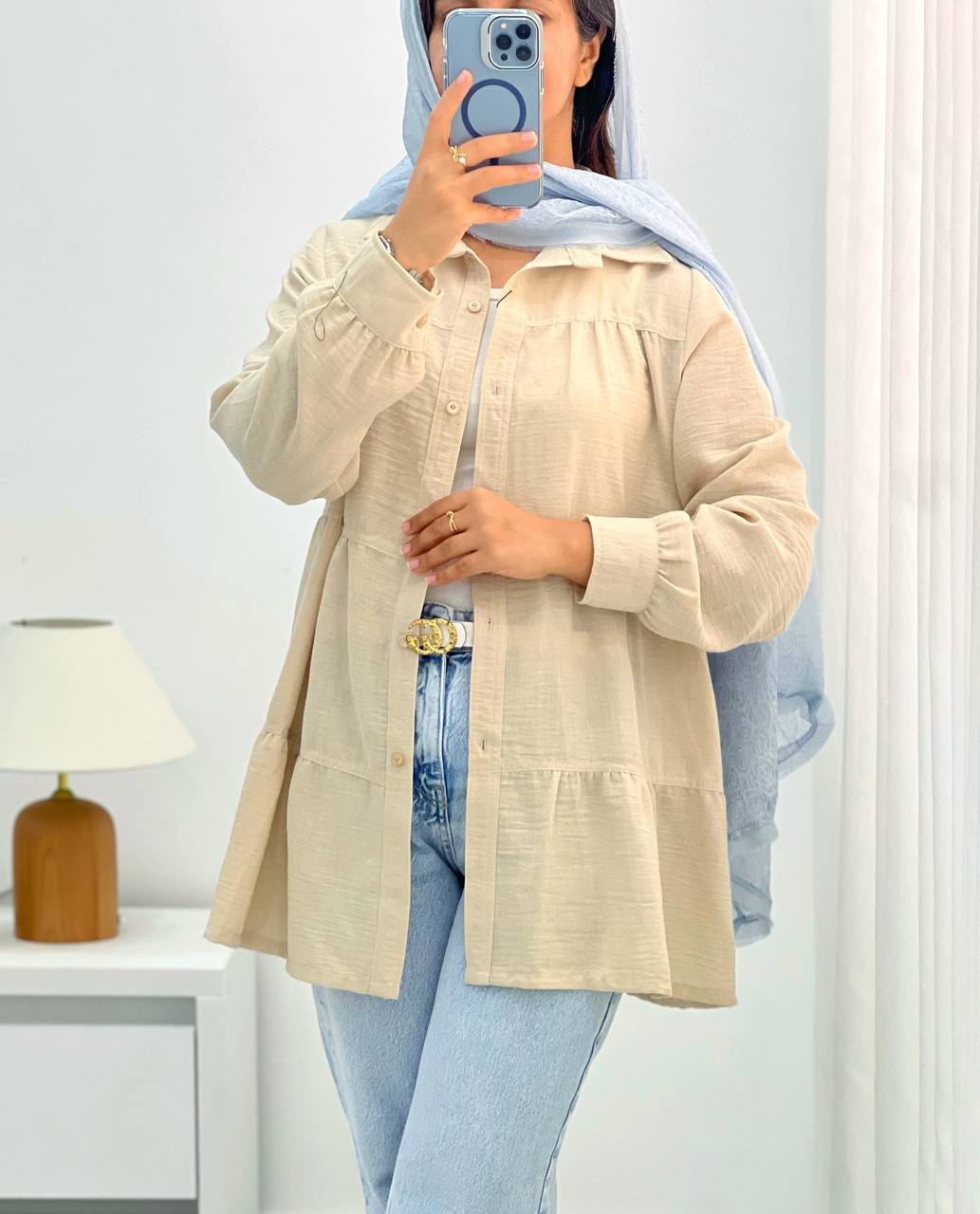 شومیز-مانتویی-سه-چین-مزونی-کد-4868