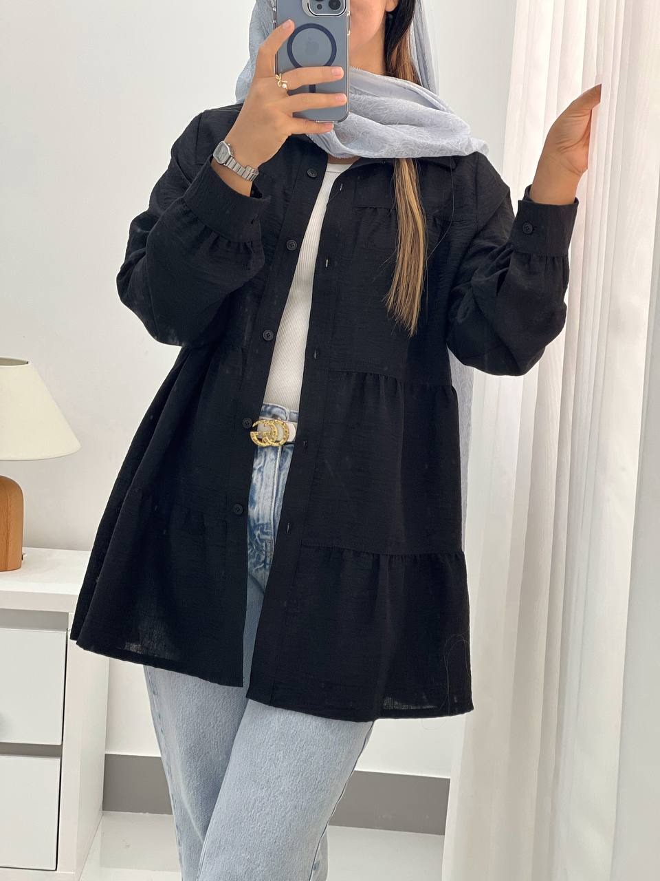 شومیز-مانتویی-سه-چین-مزونی-کد-4868