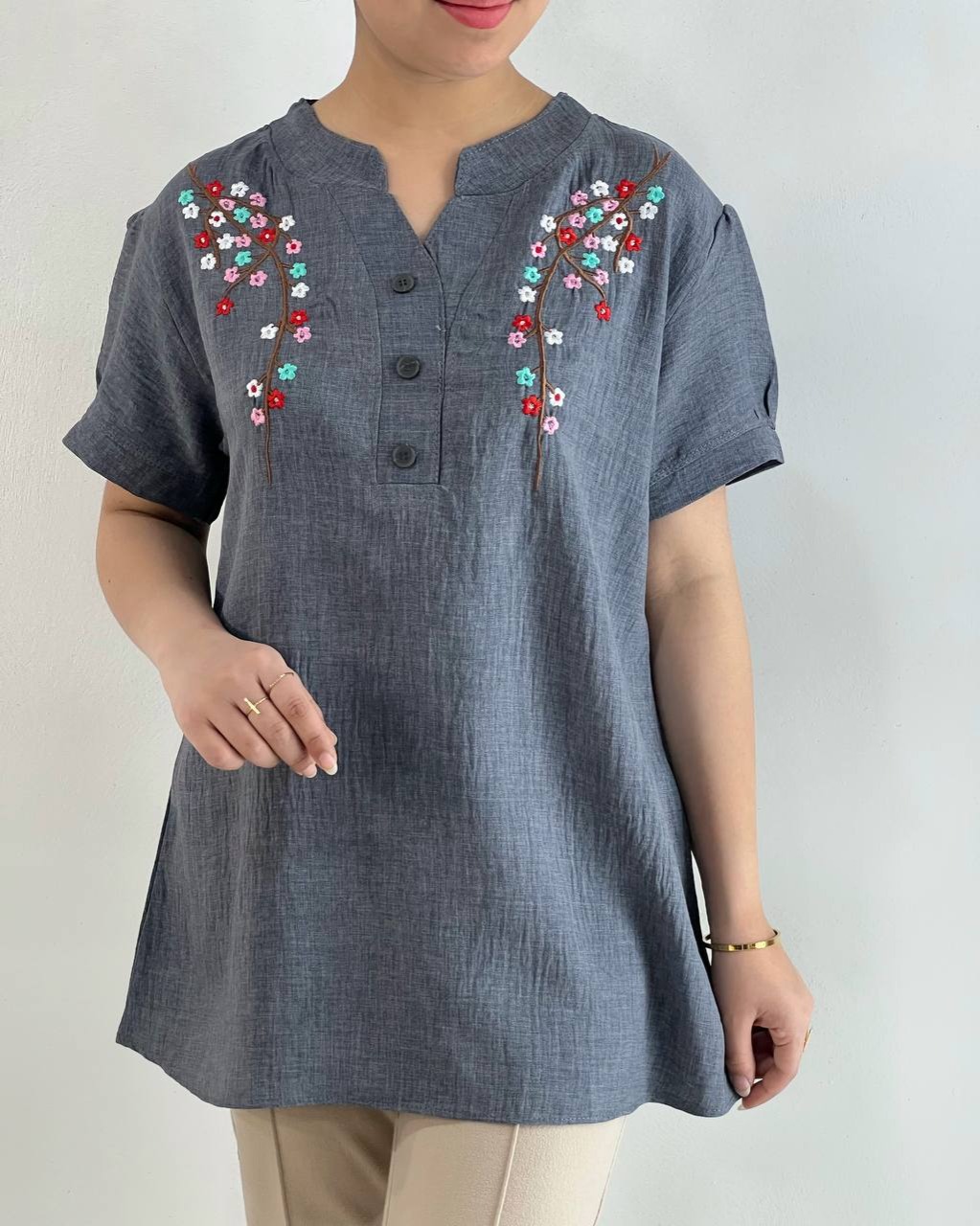 شومیز-شانتون-نخ-گلدوزی-کد-4900
