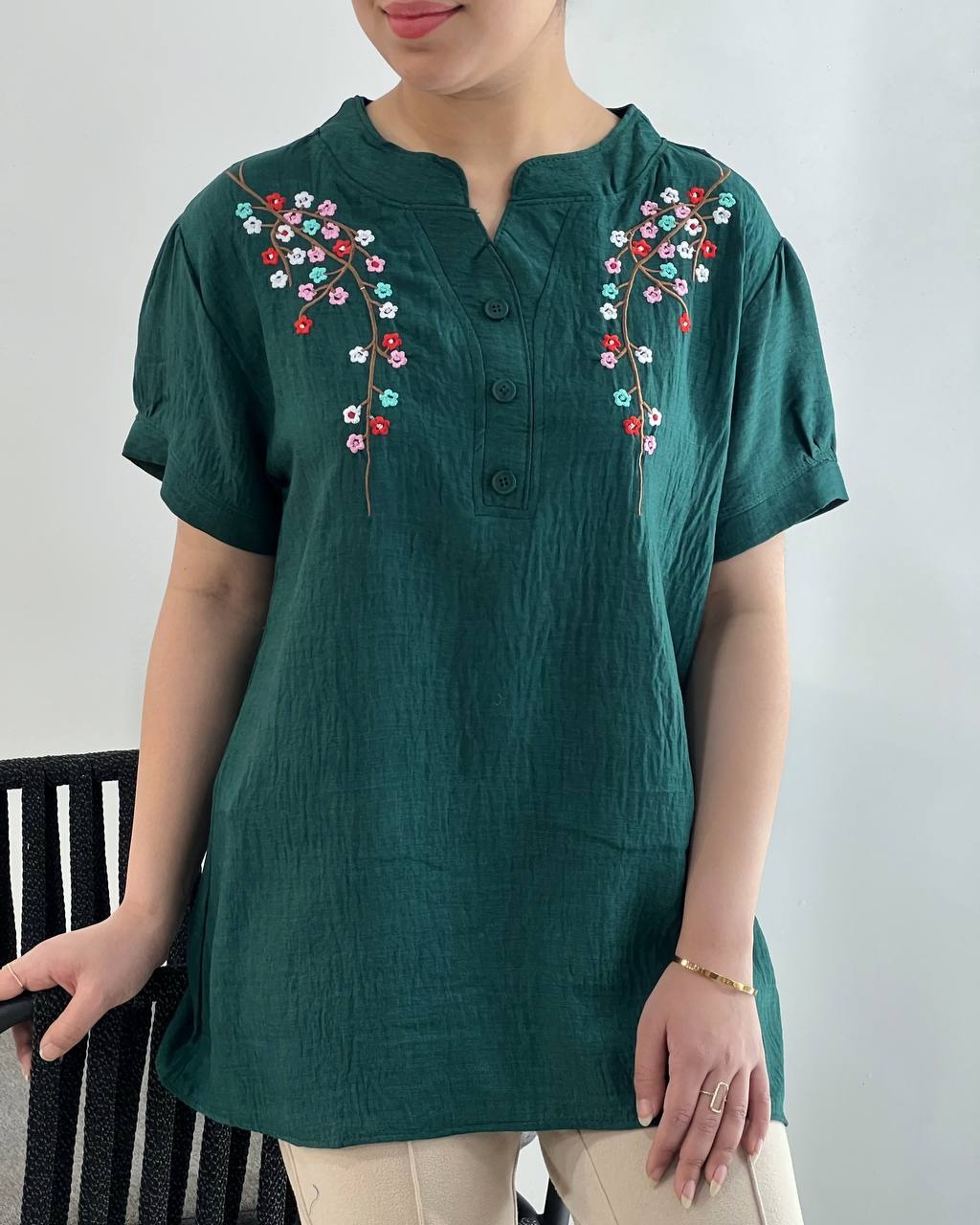 شومیز-شانتون-نخ-گلدوزی-کد-4900