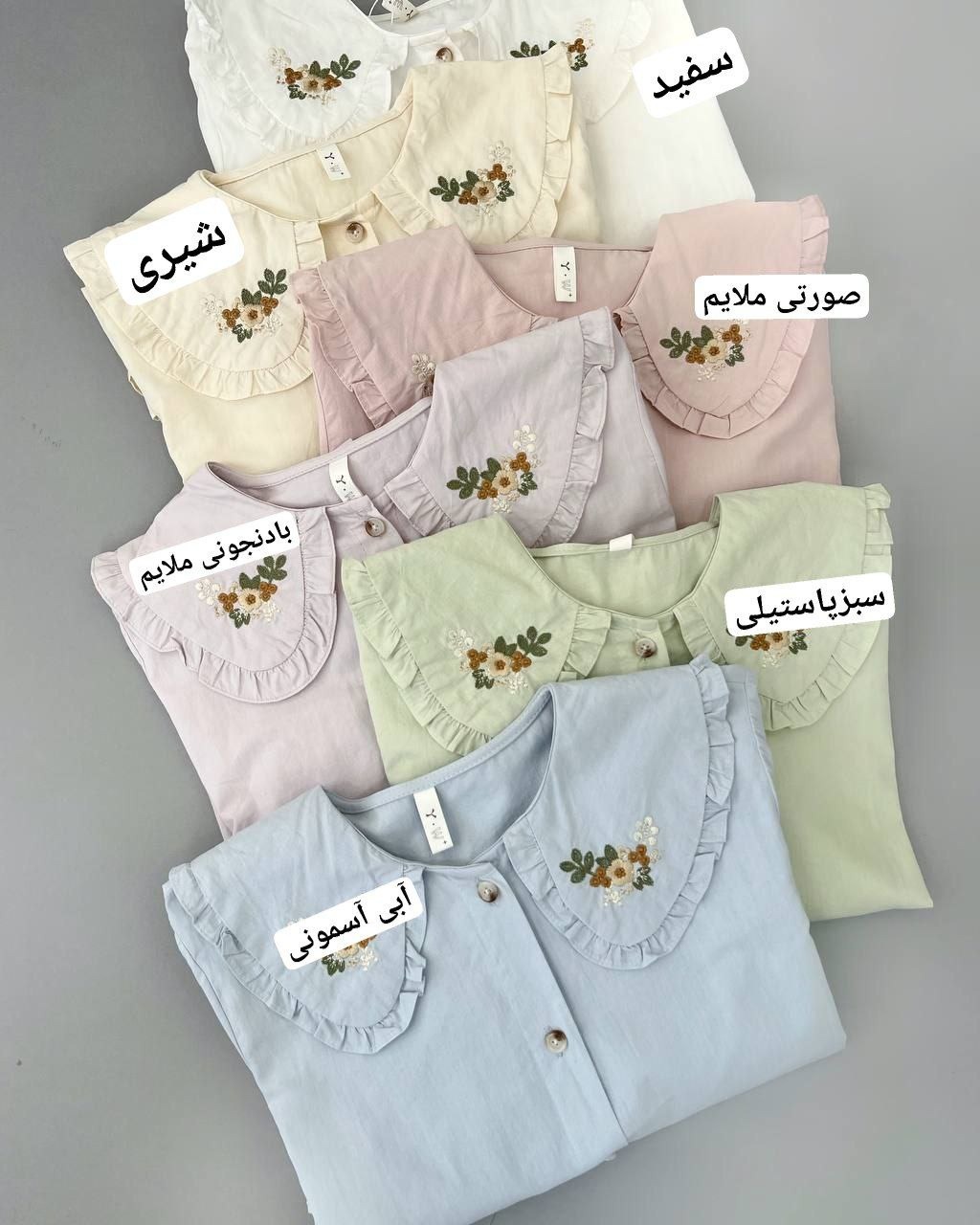 تونیک-یقه-گلدوزی-جلو-دکمه-کد-4903