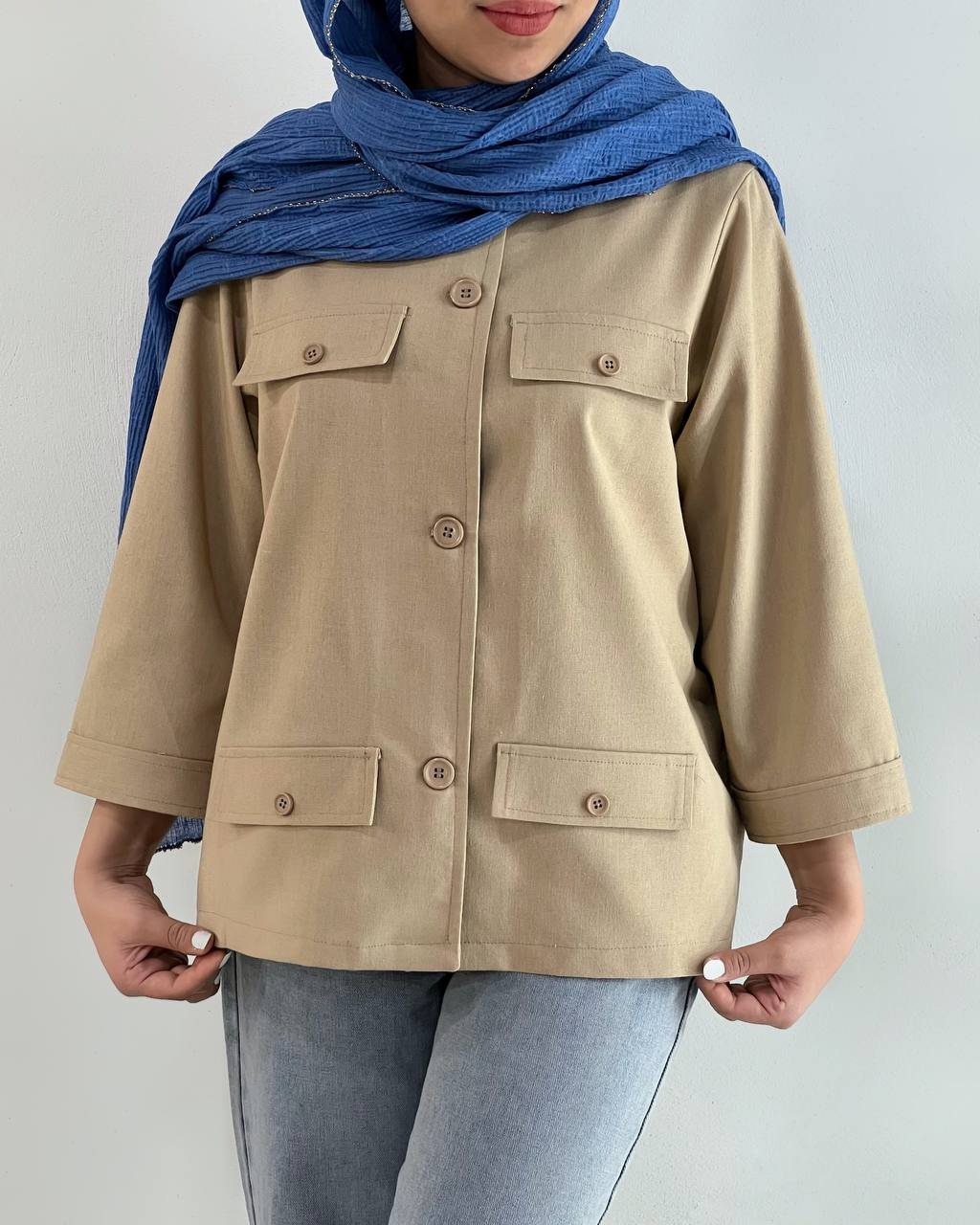 کت-لینن-پارچه-وارداتی-کد-4938