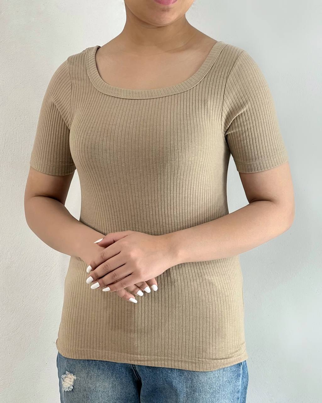 تیشرت-یقه-خشتی-کرکره-ای-کد-4959