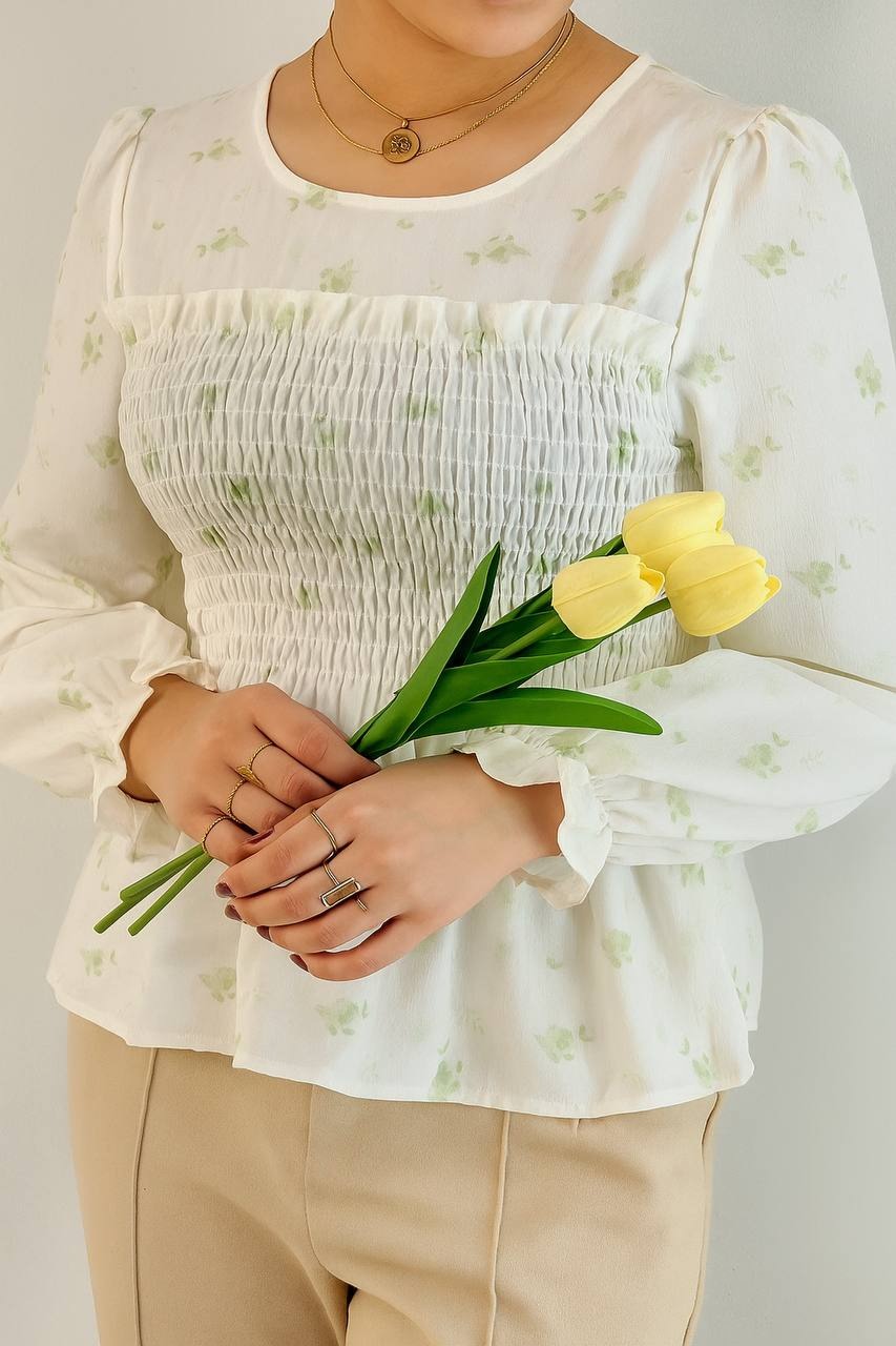شومیز-گل-ریز-کد-4985