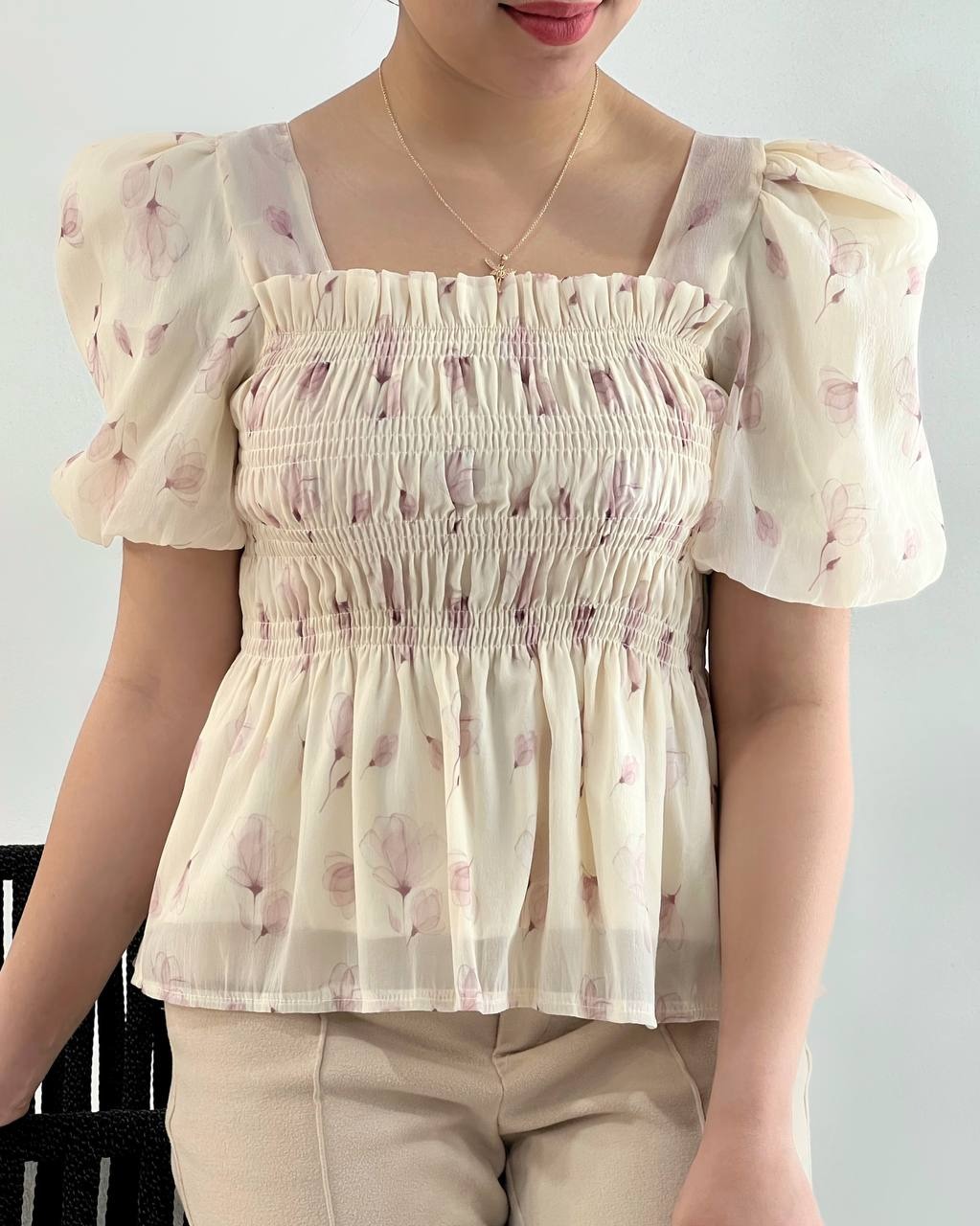 شومیز-حریر-شیشه-ای-کمرکش-کد-4993
