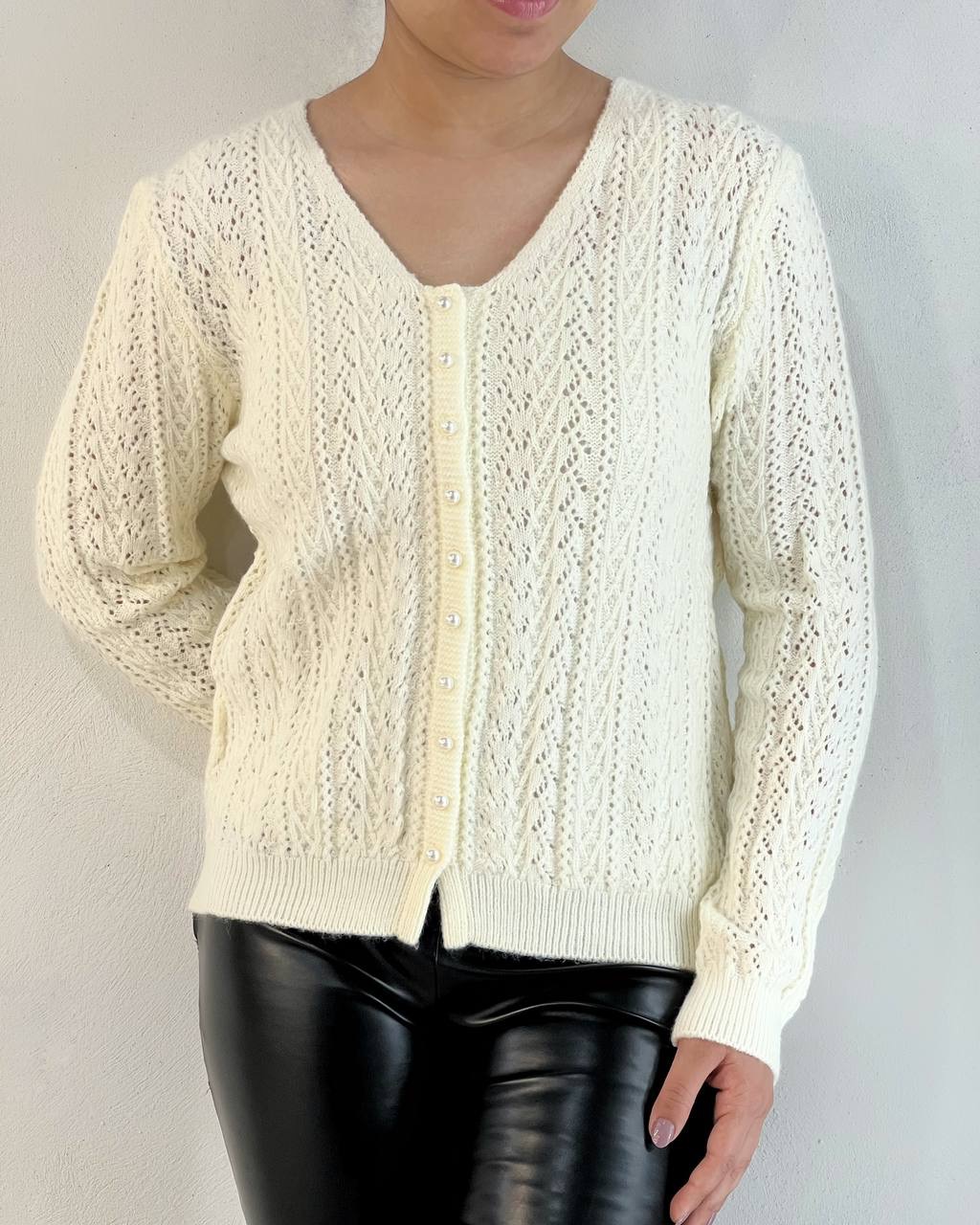 ژاکت-بافت-گل-برجسته-کد-5148