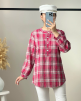 شومیز-چهارخونه-جلو-بسته-کد-2764