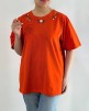 تیشرت-ساده-سرشانه-چین-گلدوزی-کد-4743
